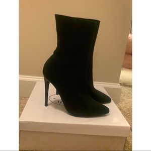 Steve Madden Black Century Sock Booties